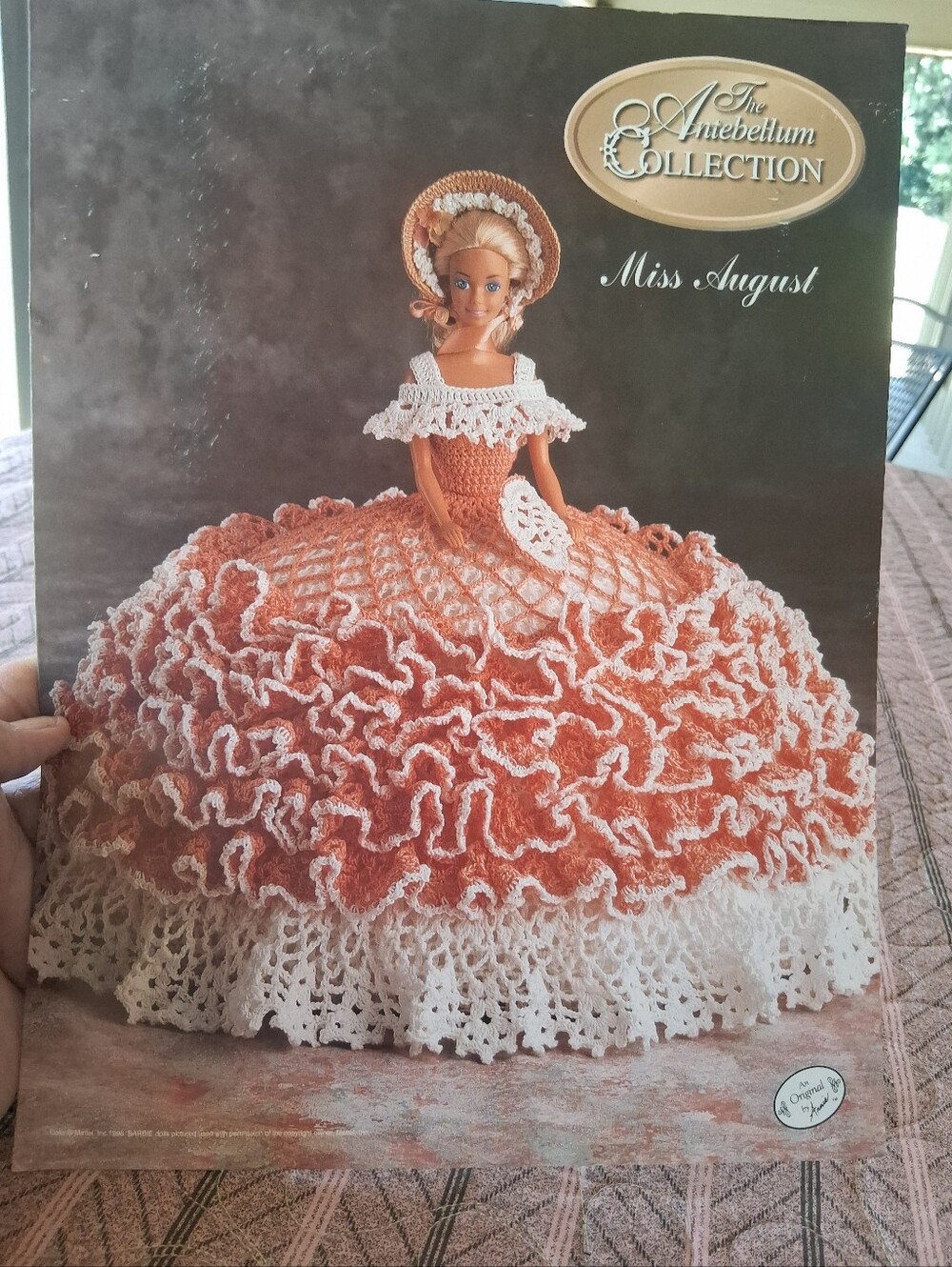 Annie's Antebellium Bed Doll Miss August Crochet Pattern Fashion Doll Barbie